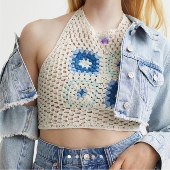 New H&M | Crochet Halter Top - Picture 3 of 8